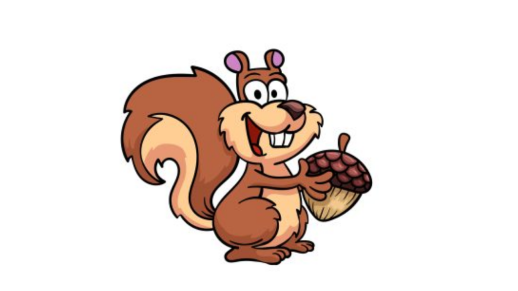 Draw A Cartoon Squirrel