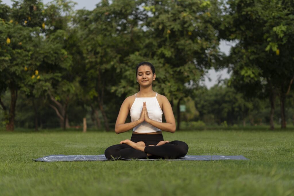 Swastikasana-Lotus-Pose-Prayer-Arms-61246-pixahive